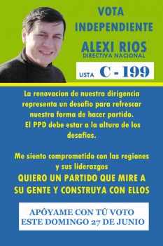 Alexi Ríos, militante PPD y socio de Cristián Riquelme
