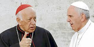 Cardenal Ricardo Ezzati junto al Papa Francisco