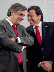 Pablo Longueira y Laurence Golborne