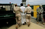 ** FILE ** A Guantanamo detainee