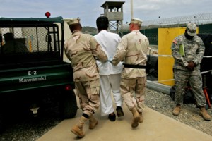 ** FILE ** A Guantanamo detainee