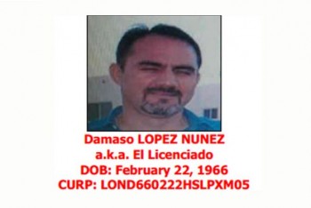 Dámaso López, "El Licenciado", según documento de la DEA.