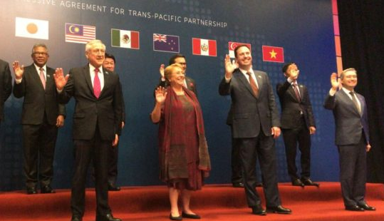 Presidenta Bachelet en la ceremonia de firma del TPP-11