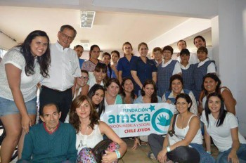 Fundación Amsca en hogar Cordillera (Fuente: twitter.com)