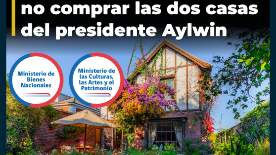 En enero de 2023 el Ministerio de las Culturas recomendó a Presidencia no comprar las dos casas del presidente Aylwin