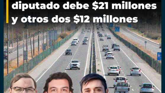 Deudas de TAG de parlamentarios: portales de pago indican que un diputado debe $21 millones y otros dos $12 millones