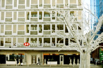 Sede de HSBC en Ginebra (Foto: Laurent Guiraud/ Tamedia).